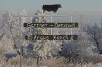 GDAR sign on a frosty morning